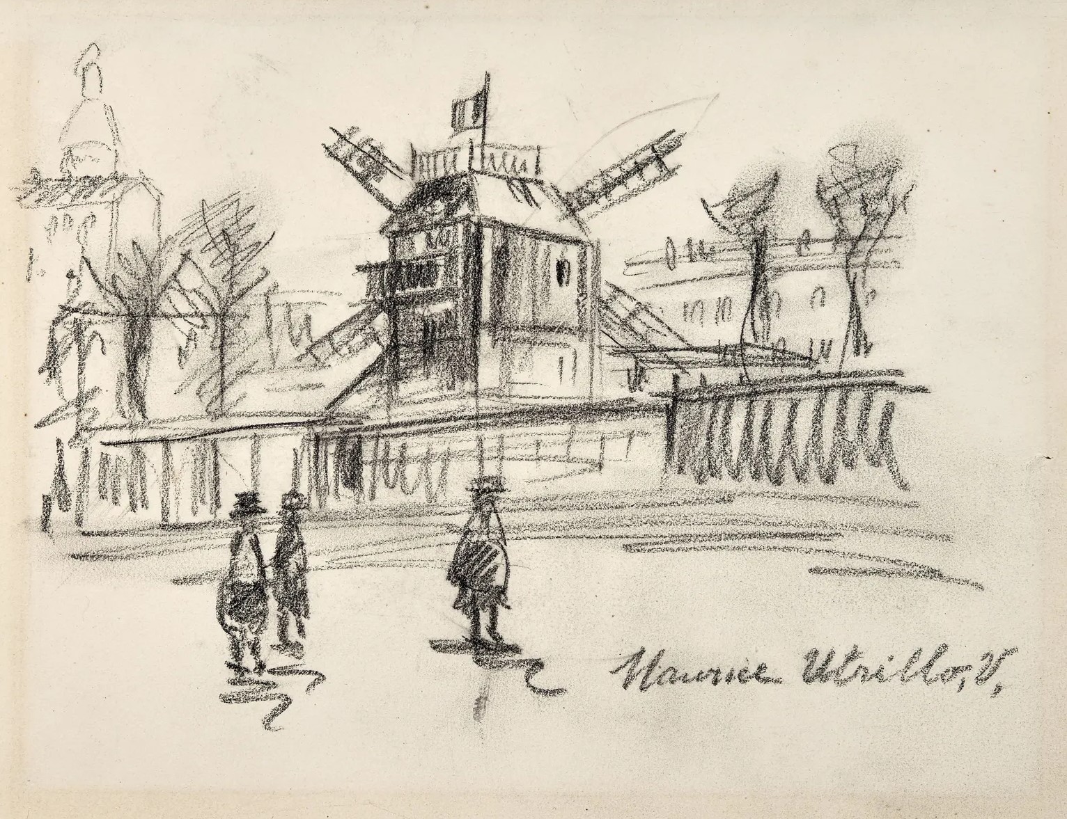 Maurice Utrillo - Moulin de la Galette à Montmartre